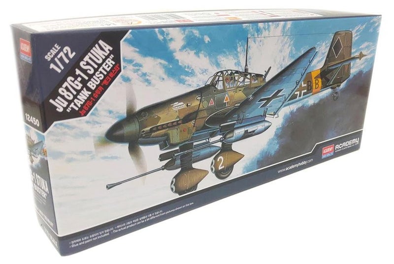 Academy JU87G-1 Stuka ""Tank Buster"" Model Kit - Image 1